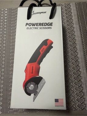 Journeyman PowerEdge Electric Scissors in Red and Black